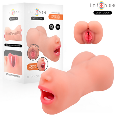 Masturbatore Maschile Doppio Intense Riley — Bocca e Vagina