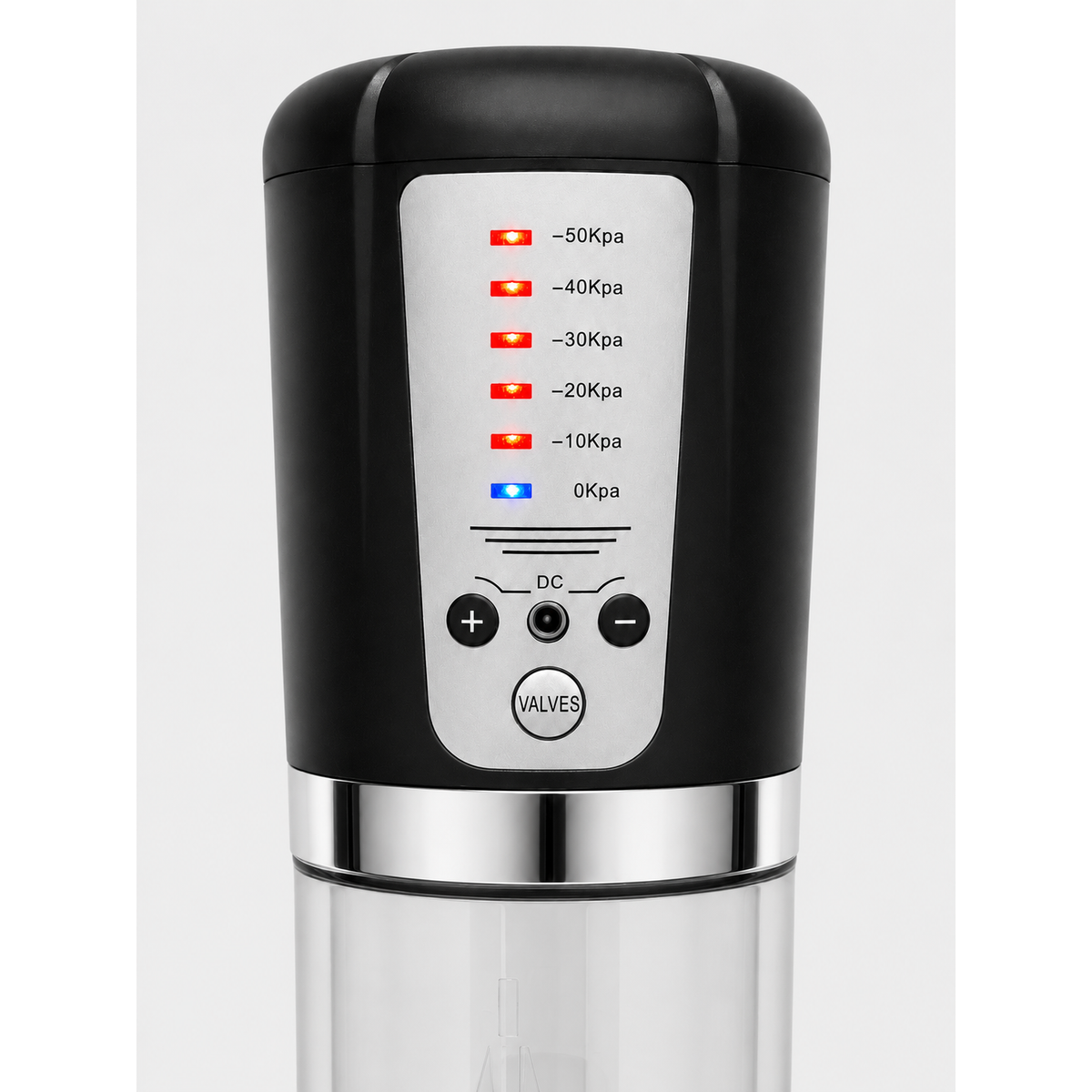 Pompa Pene Elettronica Cupido Toys Vacuum Device — Nero e Trasparente