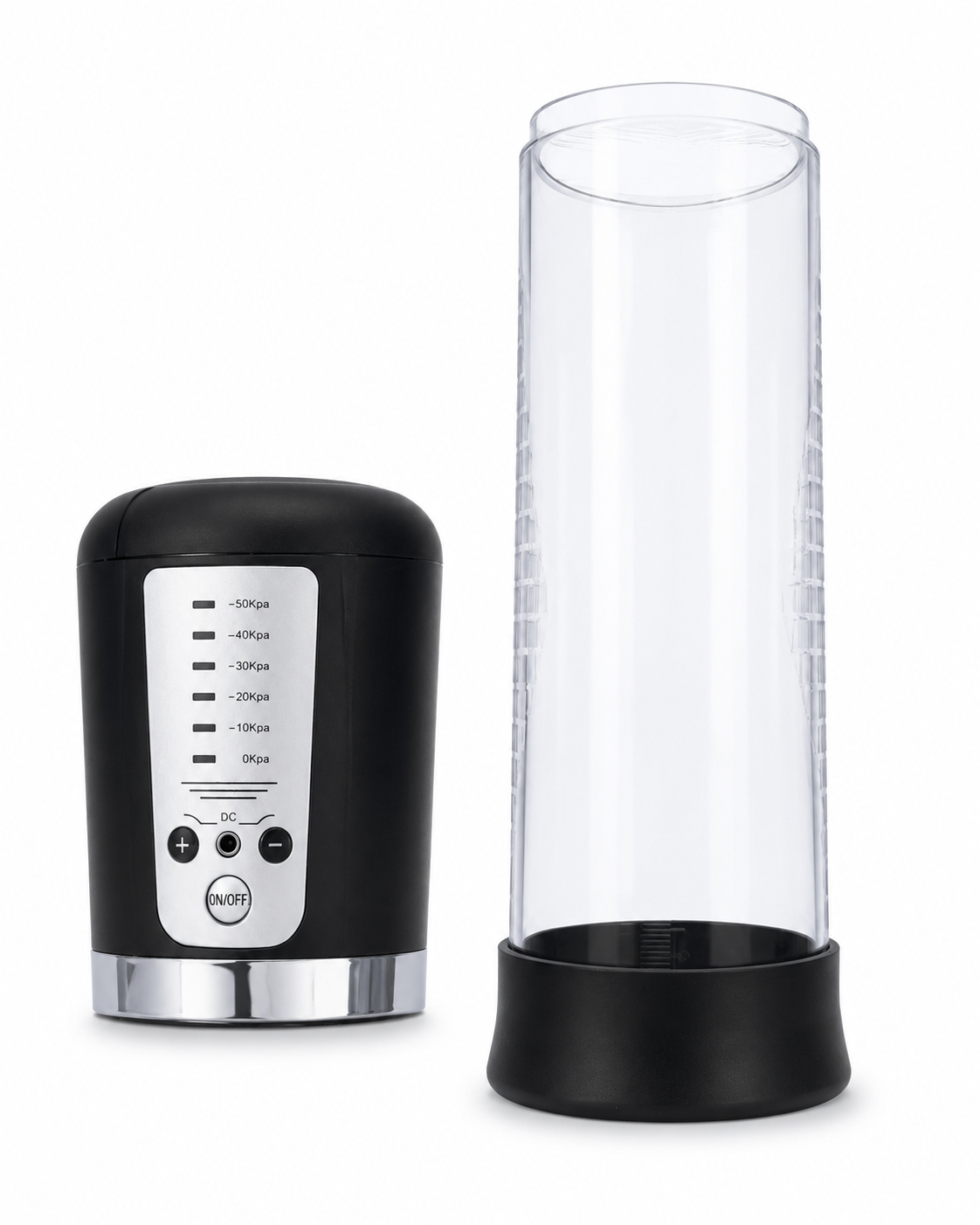 Pompa Pene Elettronica Cupido Toys Vacuum Device — Nero e Trasparente