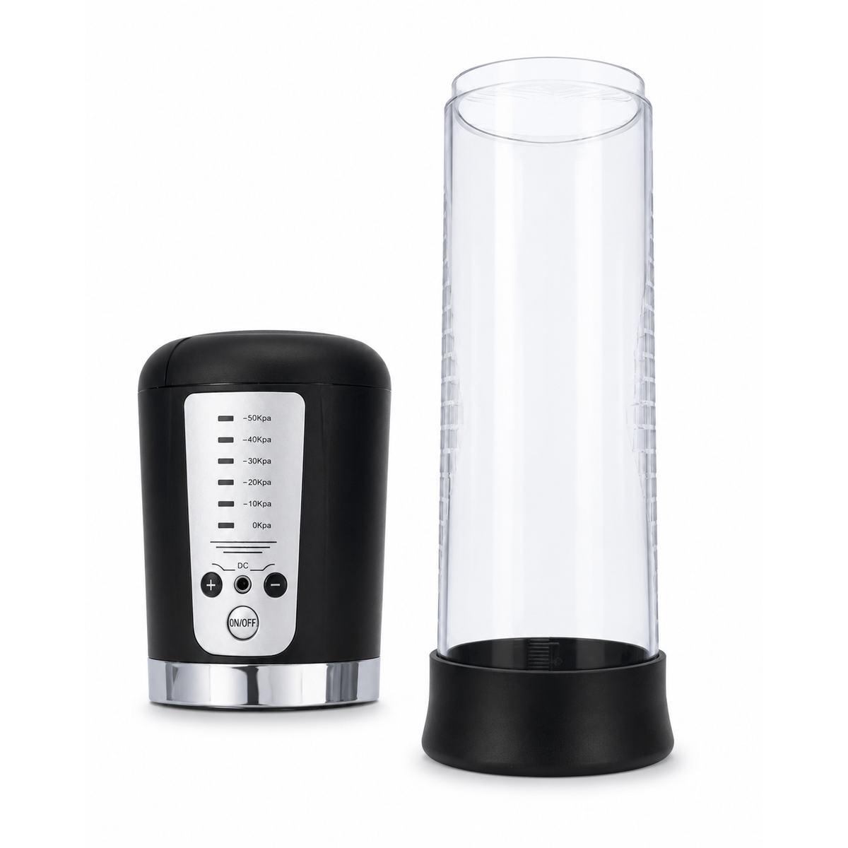 Pompa Pene Elettronica Cupido Toys Vacuum Device — Nero e Trasparente
