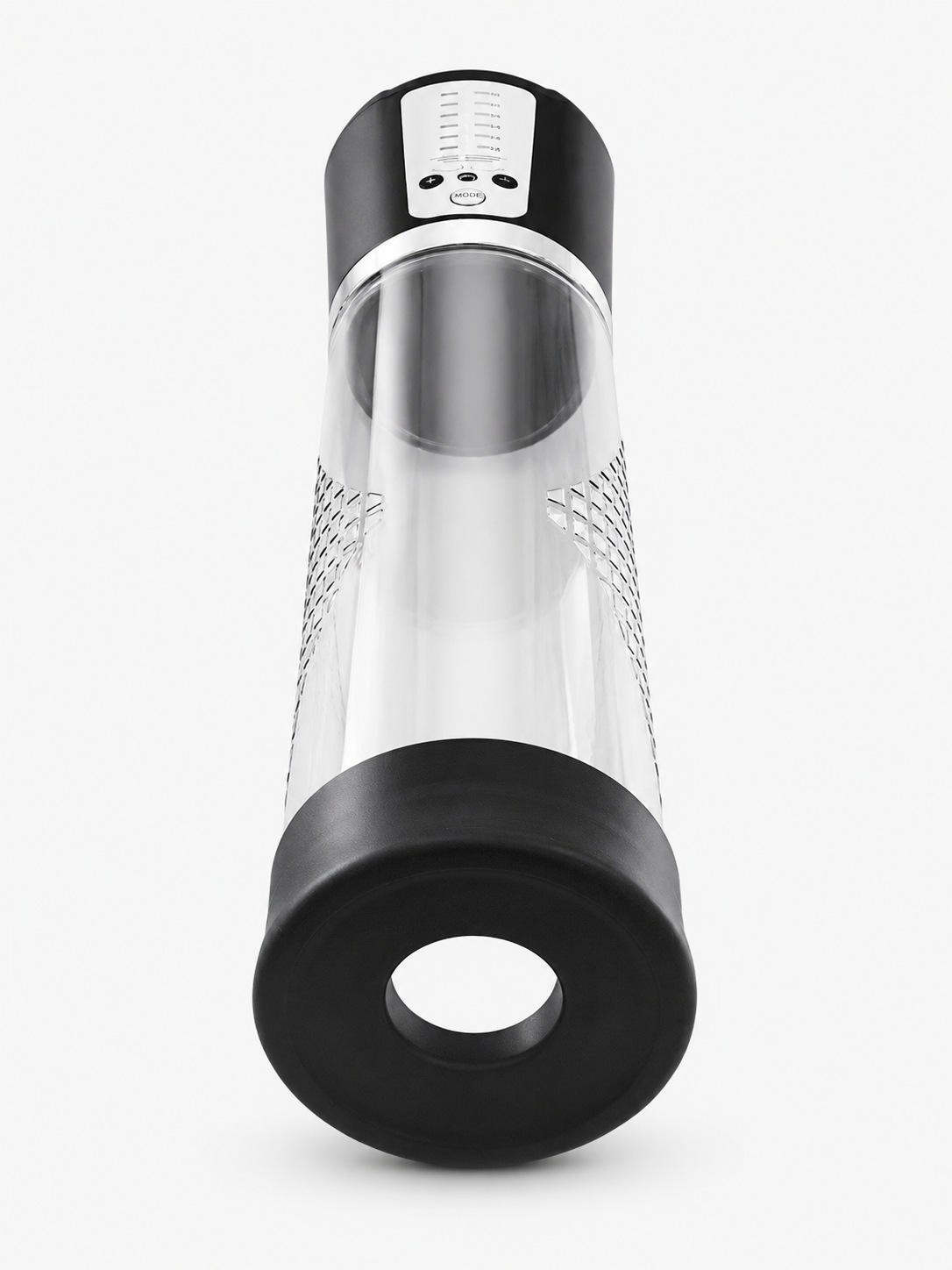 Pompa Pene Elettronica Cupido Toys Vacuum Device — Nero e Trasparente