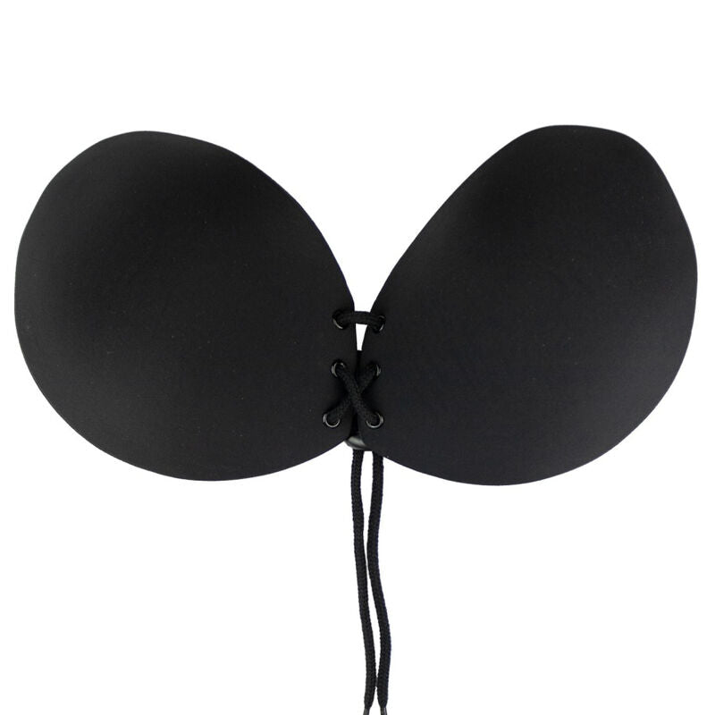 Reggiseno Adesivo Allacciato Bye-Bra Round Lace-it — Coppa C Nero
