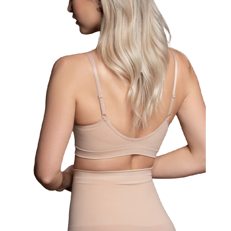 Reggiseno Senza Cuciture Bye-Bra Medium Control — Taglia S, Beige