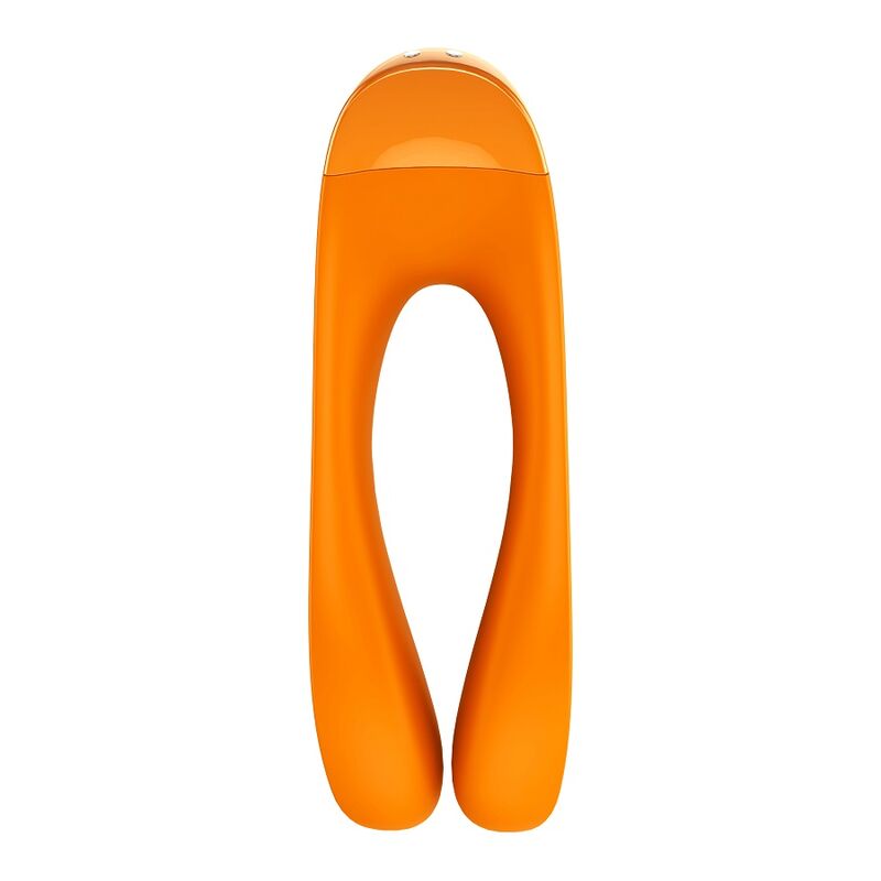 Vibratore da Dito Clitoride Satisfyer Candy Cane — Arancione