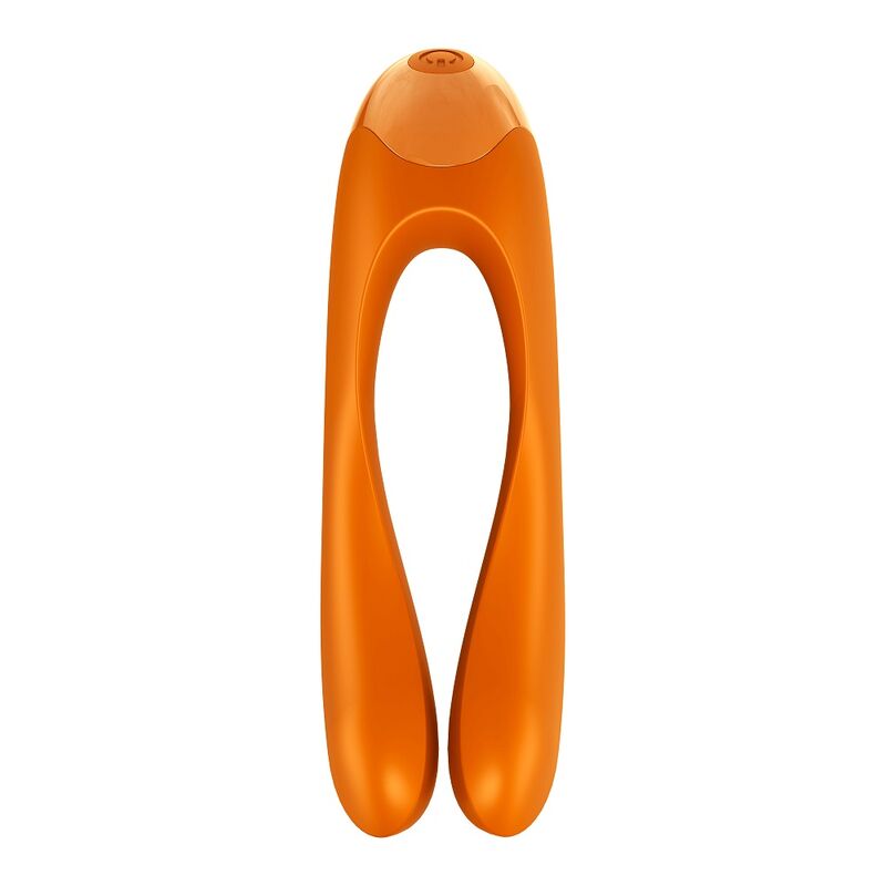 Vibratore da Dito Clitoride Satisfyer Candy Cane — Arancione