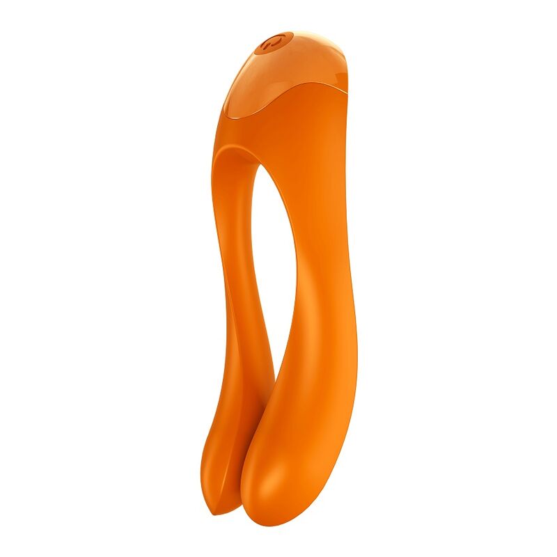 Vibratore da Dito Clitoride Satisfyer Candy Cane — Arancione