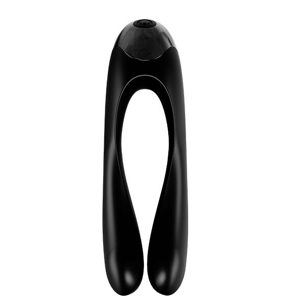 Vibratore da Dito Satisfyer Candy Cane — Clitoride e Pene, Nero
