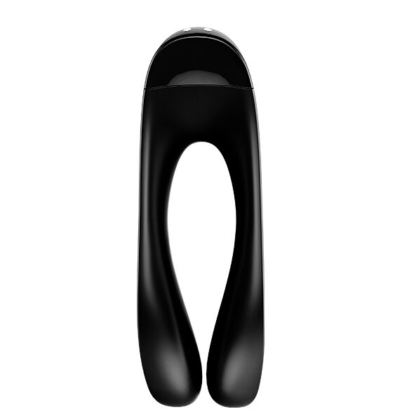 Vibratore da Dito Satisfyer Candy Cane — Clitoride e Pene, Nero