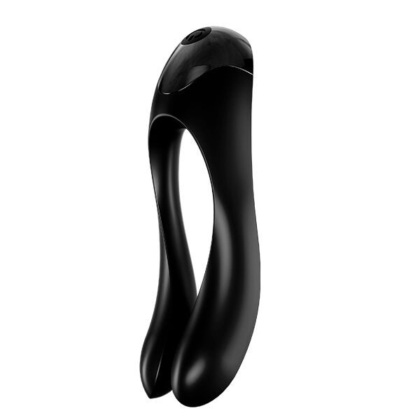 Vibratore da Dito Satisfyer Candy Cane — Clitoride e Pene, Nero
