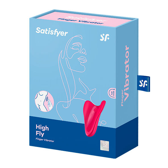 Vibratore da Dito Satisfyer High Fly — Stimolatore Unisex Fucsia