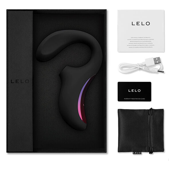 Vibratore Rabbit Punto G e Clitoride LELO Enigma — Nero