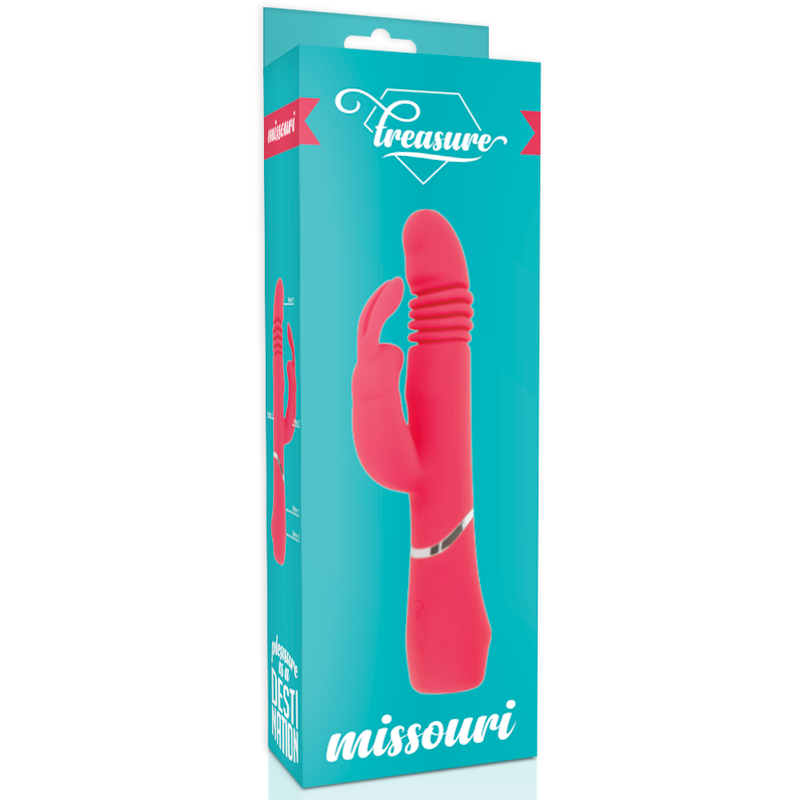 Vibratore Thrusting in Silicone Dreamlove Missouri — Rosa