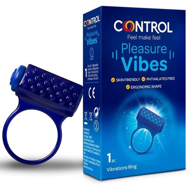 Anello Fallico Vibrante Control Pleasure Vibes — Silicone