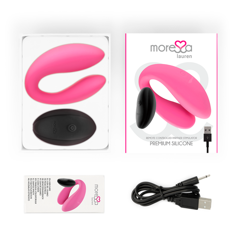 Vibratore Coppia con Telecomando Moressa Lauren