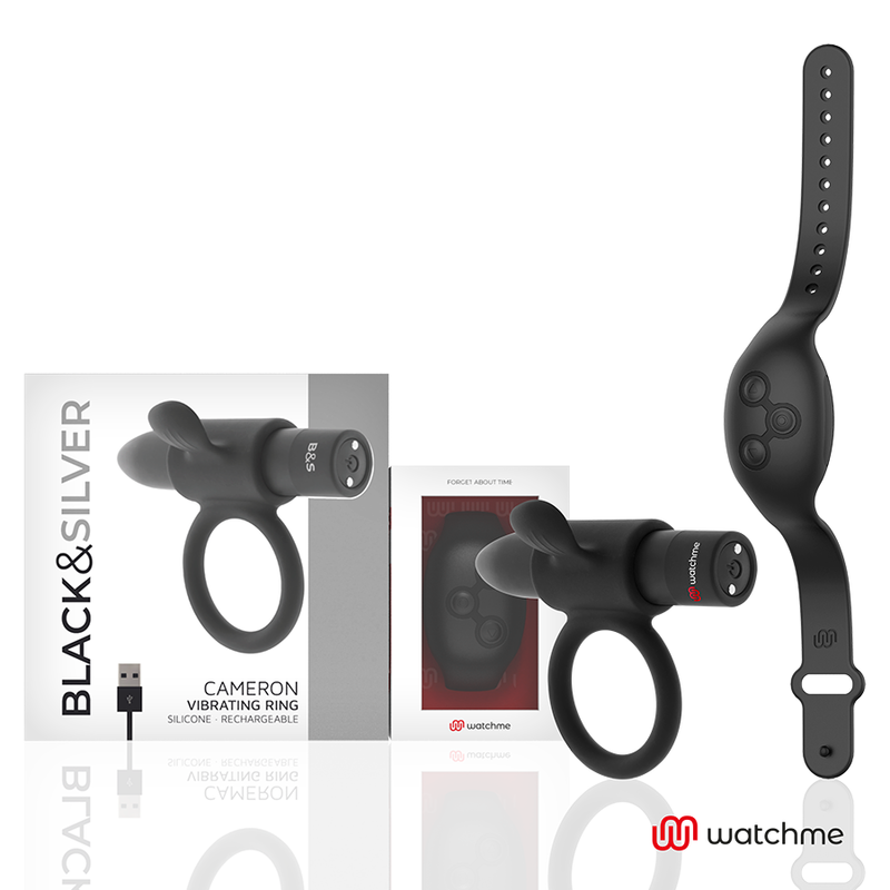 Anello Fallico Vibrante con Telecomando Black&Silver Cameronme