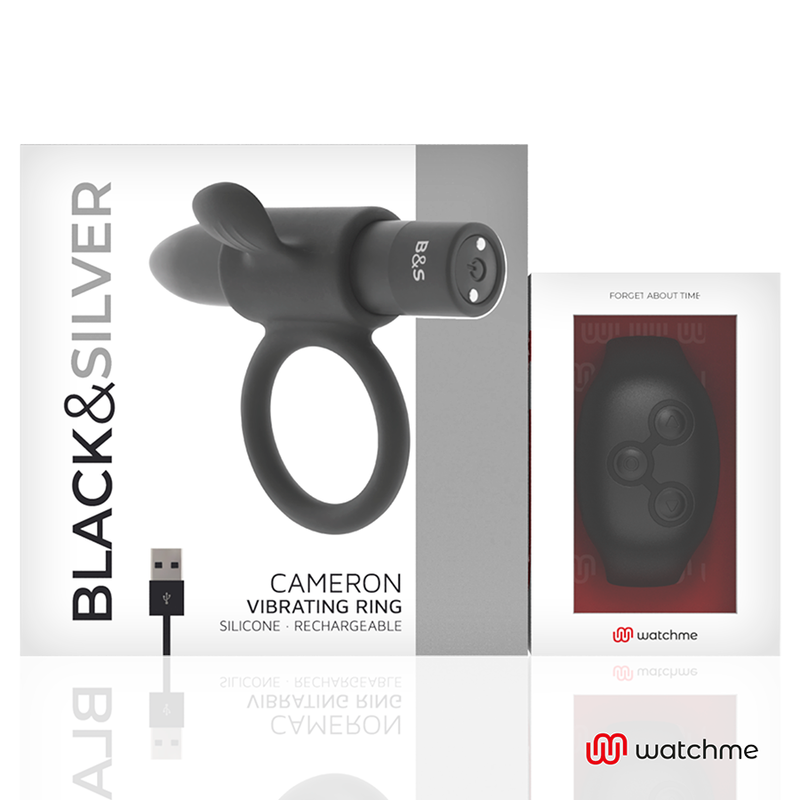 Anello Fallico Vibrante con Telecomando Black&Silver Cameronme