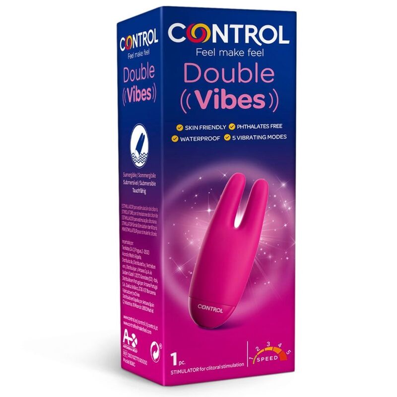 Stimolatore Clitoride Control Double Vibes — 2 Arti Vibranti