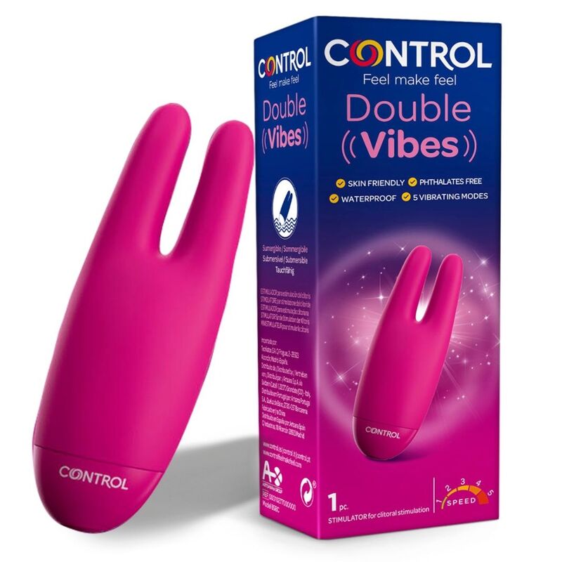 Stimolatore Clitoride Control Double Vibes — 2 Arti Vibranti