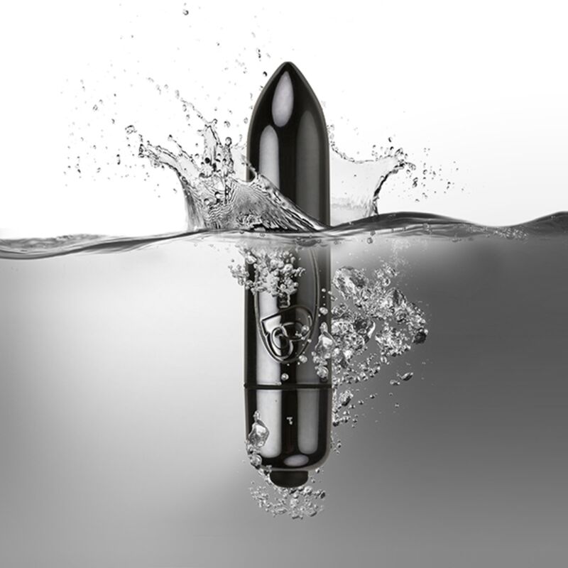 Uovo Vibrante Rocks-Off Ro-80MM Midnight Metal — 7 Modalità