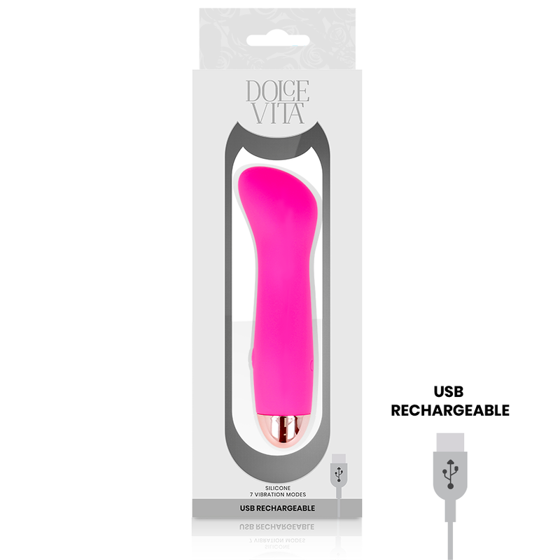 Vibratore Ricaricabile Dolce Vita One — 7 Velocità, Rosa