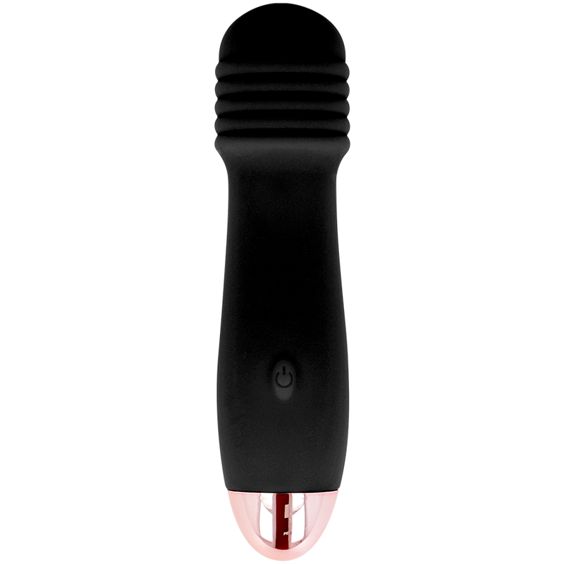 Vibratore Ricaricabile Dolce Vita Tre — Silicone, 7 Velocità, Nero