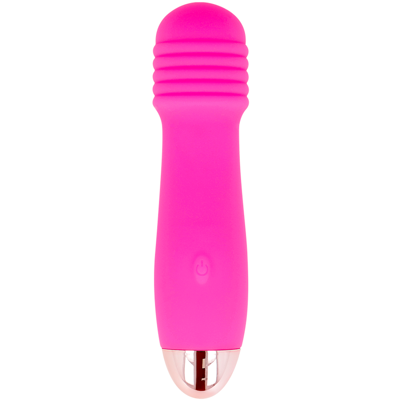 Vibratore Ricaricabile Dolce Vita Tre — Silicone, 7 Velocità, Rosa