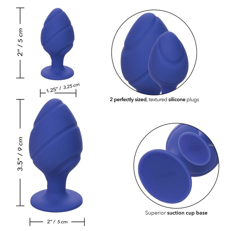 Plug Anale con Ventosa Calexotics Cheeky — Viola