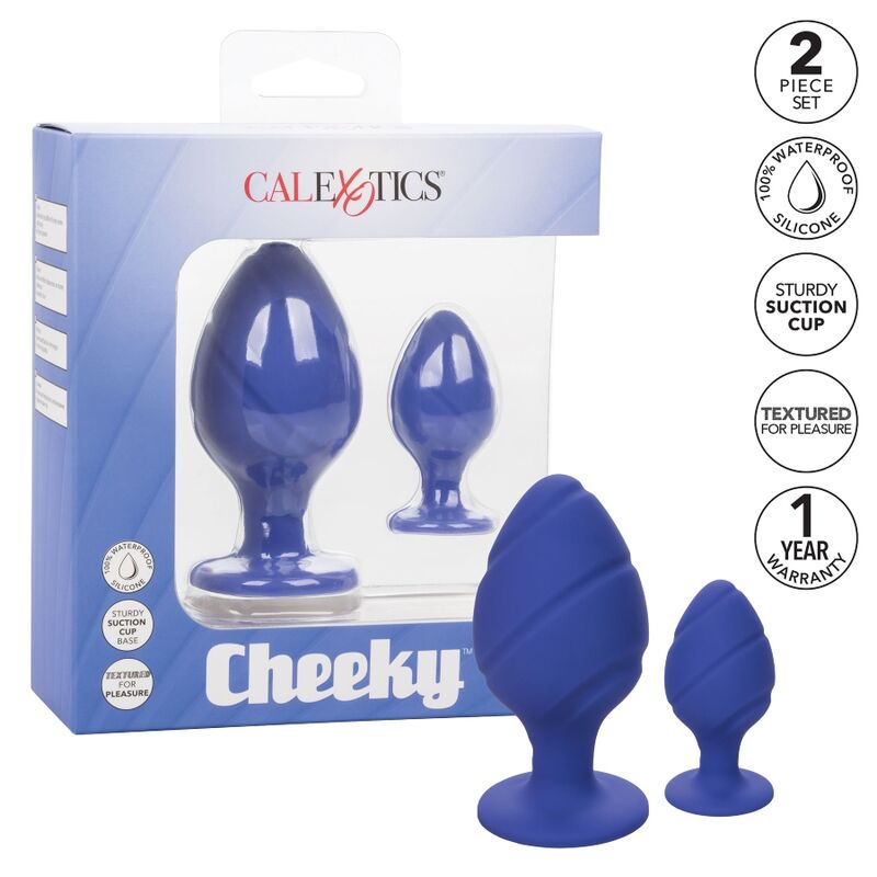 Plug Anale con Ventosa Calexotics Cheeky — Viola