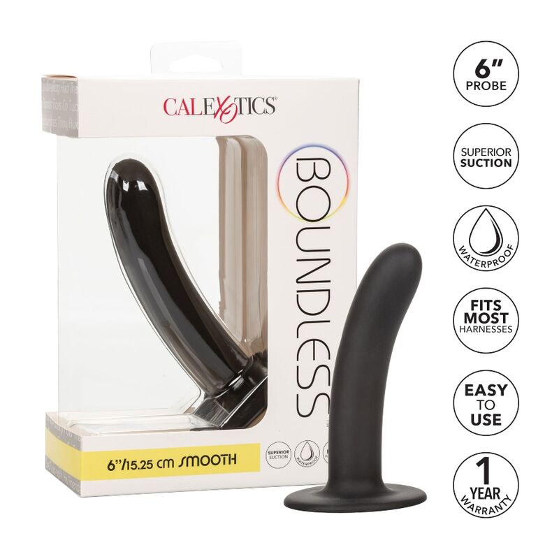 Dildo Liscio Compatibile Imbracatura Calexotics Boundless — 15 cm