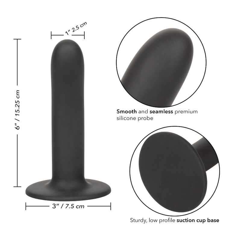 Dildo Liscio Compatibile Imbracatura Calexotics Boundless — 15 cm