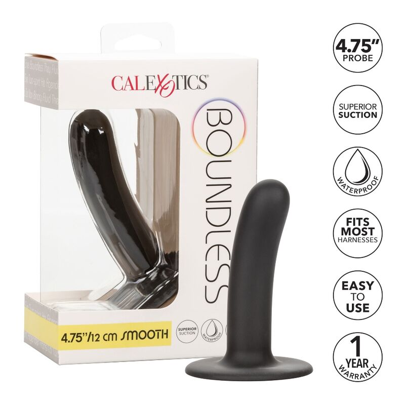 Dildo Liscio Compatibile Imbracatura Calexotics Boundless — 12 cm