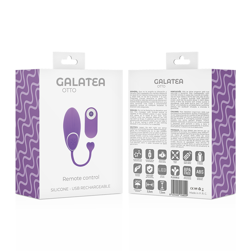 Vibratore Coppia con Telecomando Galatea Otto Click&Play