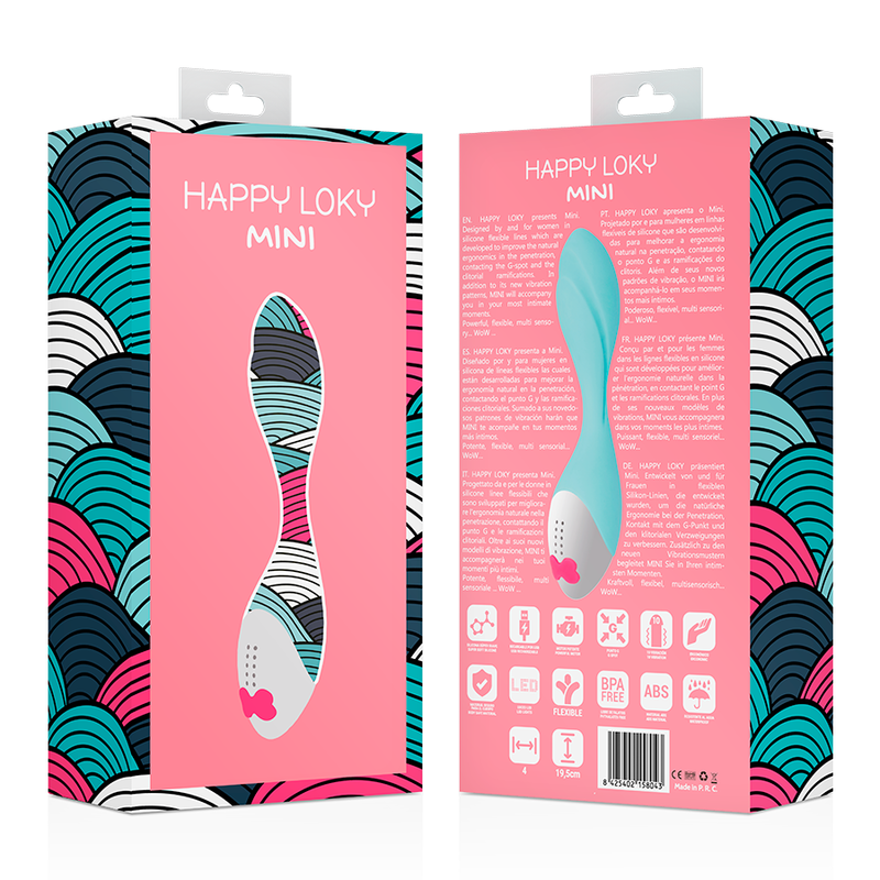 Vibratore Punto G Happy Loky Mini Fun — Silicone, 7 Modalità