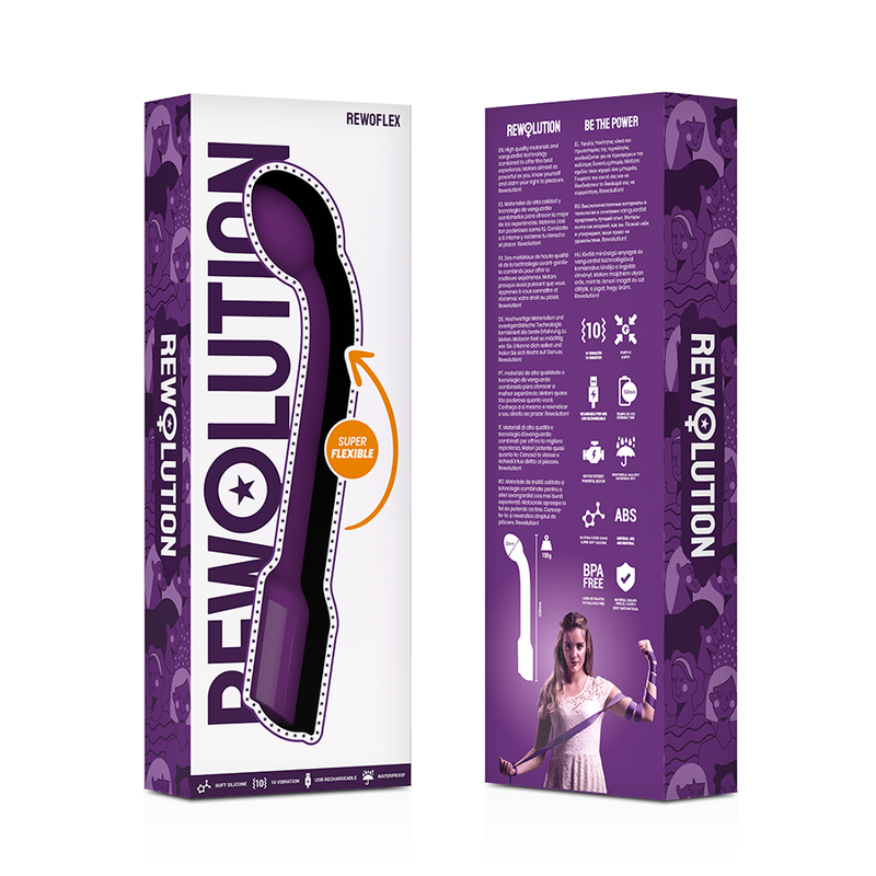 Vibratore Punto G Flessibile Rewolution Rewoflex — Batteria