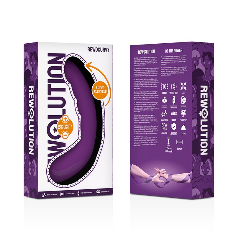 Vibratore Flessibile Ricaricabile Rewolution Rewocurvy