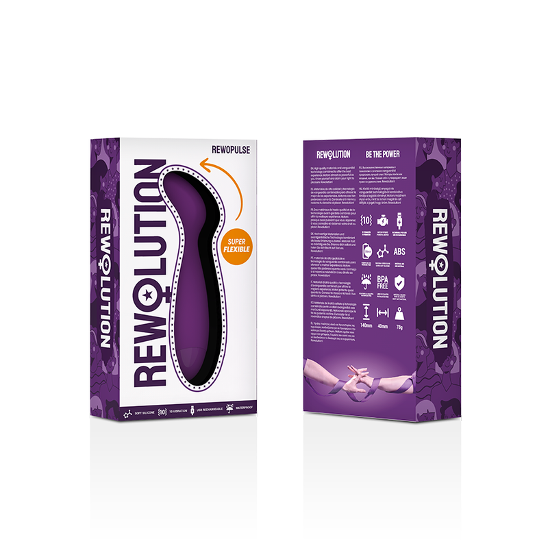 Vibratore Punto G Flessibile Rewolution Rewopulse — Silicone