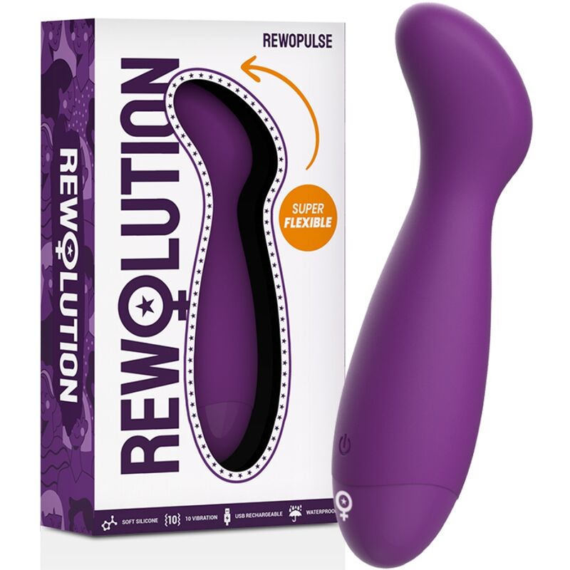 Vibratore Punto G Flessibile Rewolution Rewopulse — Silicone