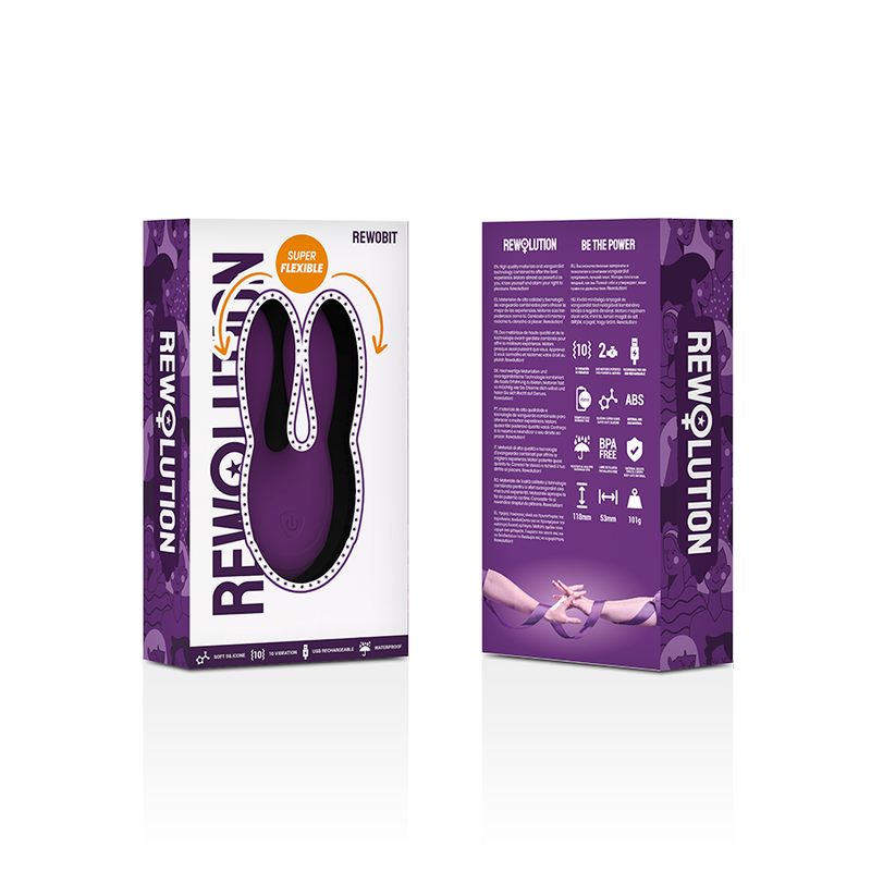 Stimolatore Clitoride Flessibile Rewolution Rewobit Duet Flex