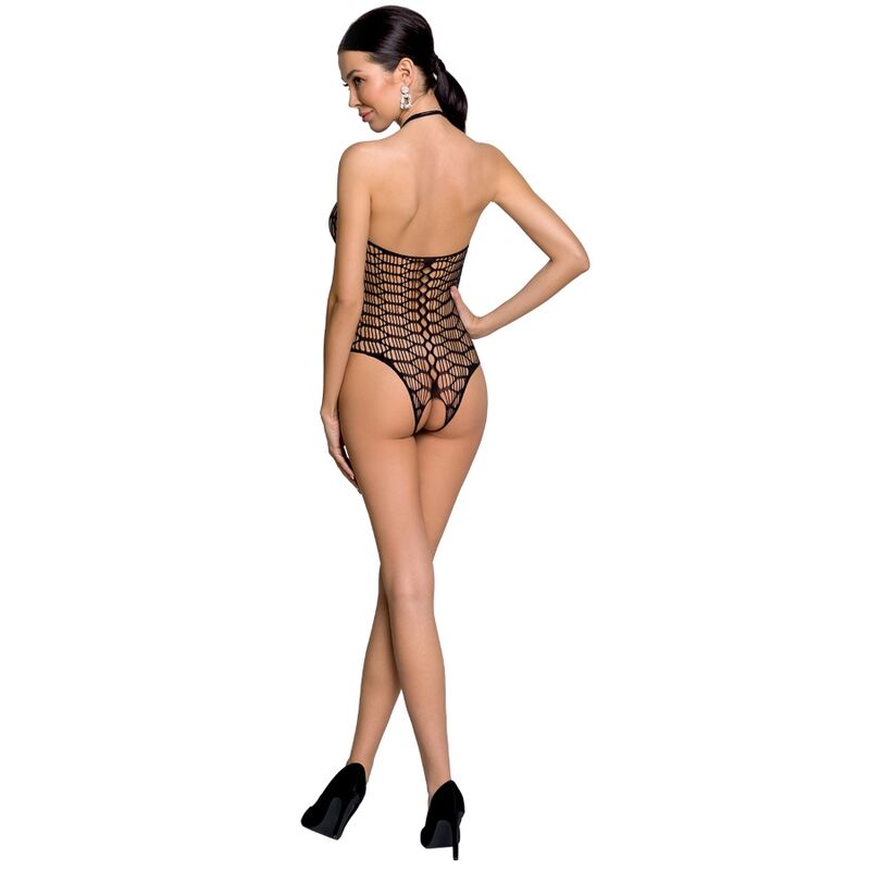 Bodystocking a Rete Passion BS087 — Apertura Cavallo, Taglia Unica