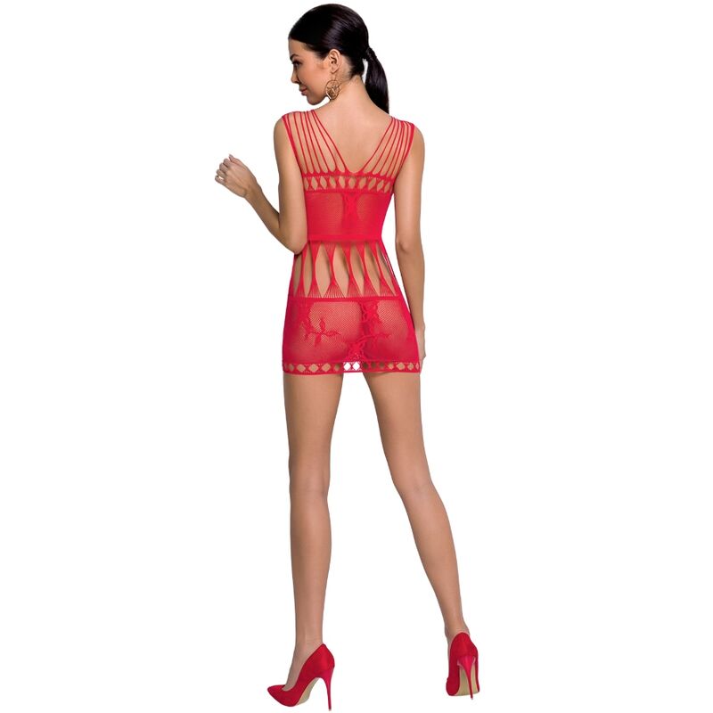 Body Erotico a Rete Passion BS090 — Rosso, Taglia Unica