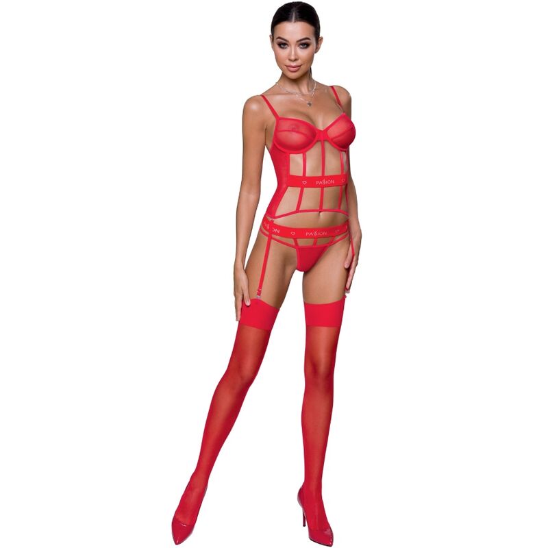 Corsetto Sexy Passion Kyoka — Rosso L/XL
