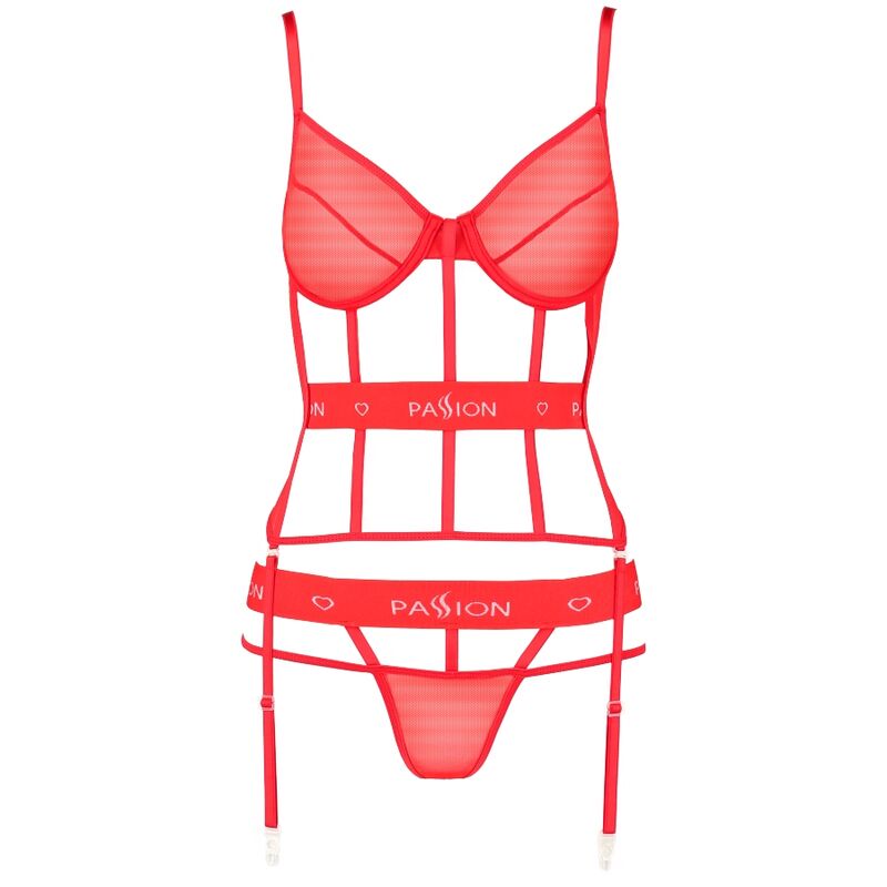 Corsetto Sexy Passion Kyoka — Rosso L/XL