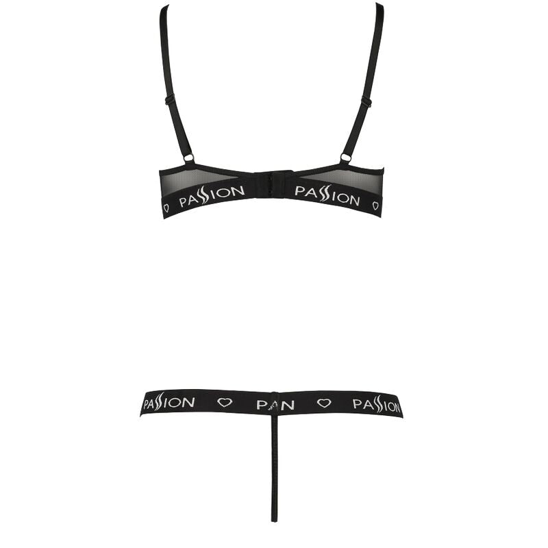 Lingerie Sexy Set Due Pezzi Passion Kyoka — Nero, L/XL