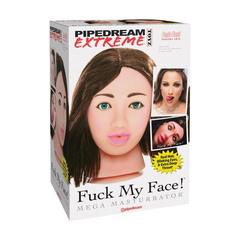 Masturbatore Bocca Realistica Extreme Toyz Fuck Me Mega — Marrone
