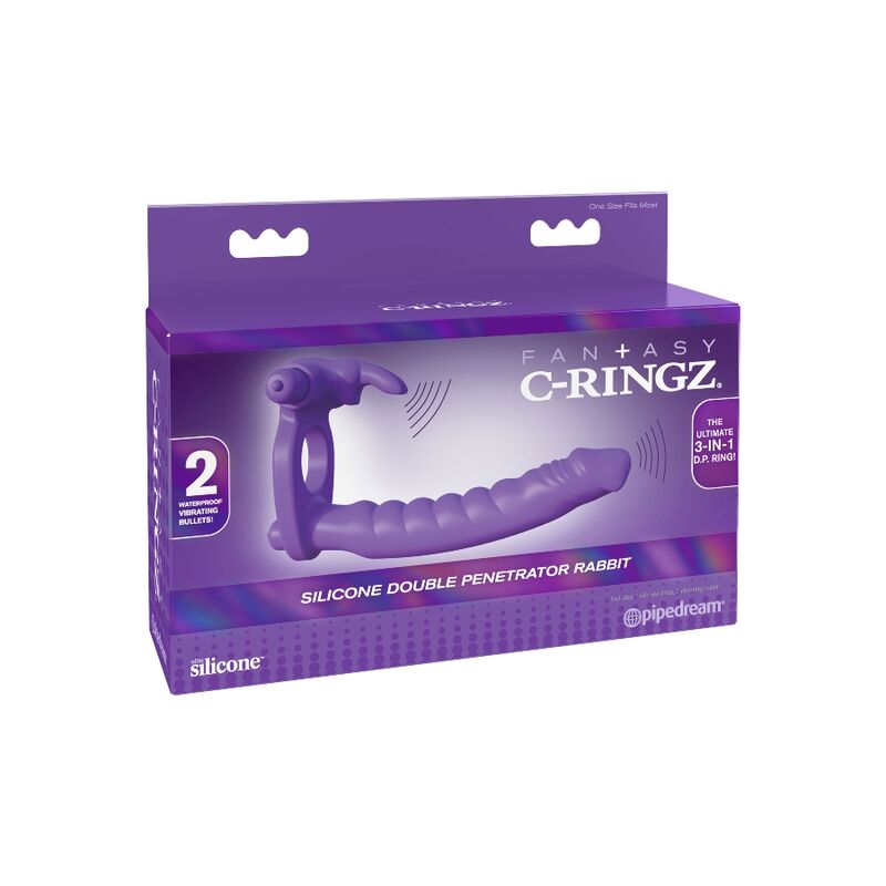 Anello Fallico Doppia Penetrazione Fantasy C-Ringz — Silicone