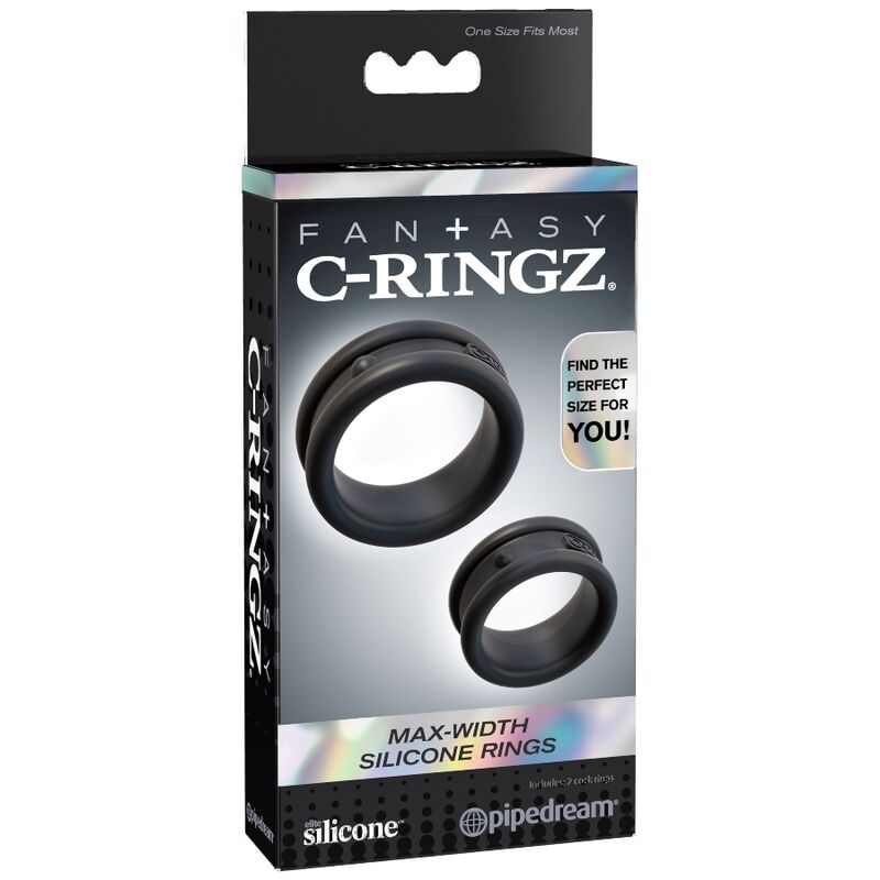 Anello Fallico in Silicone Fantasy C-Ringz Max — Set 2 Pezzi