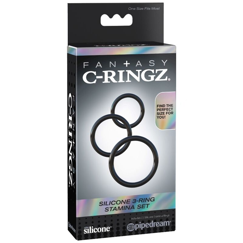 Set 3 Anelli Fallici in Silicone Fantasy C-Ringz Stamina Ring