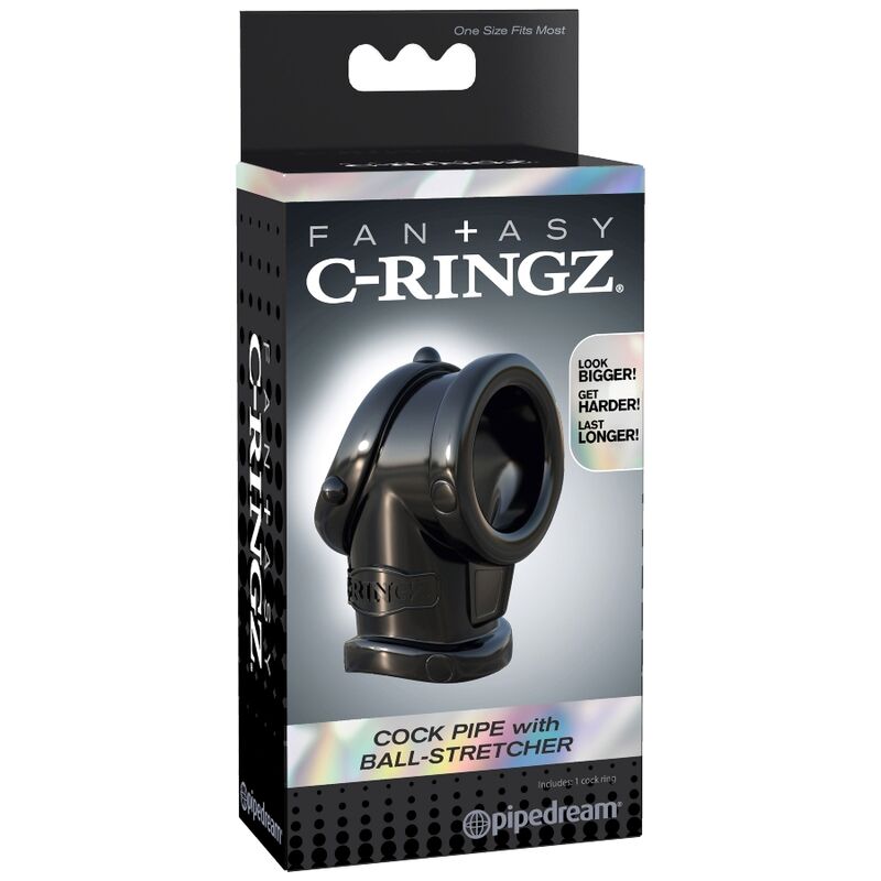 Anello Fallico con Ball Stretcher Fantasy C-Ringz Cock Pipe