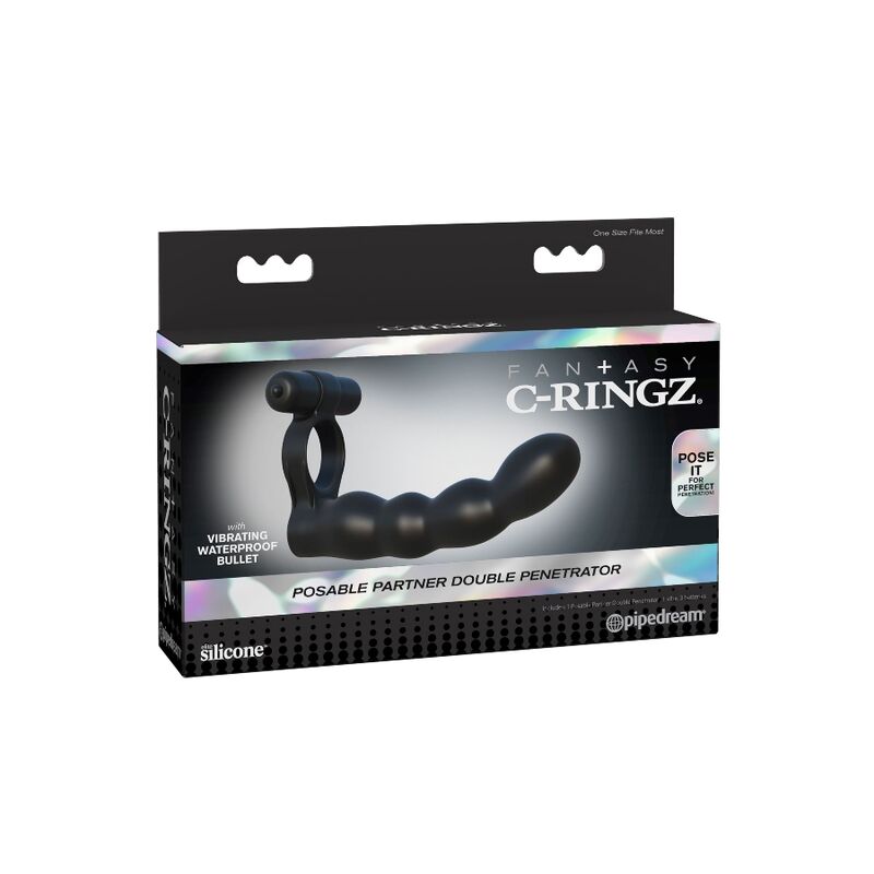 Anello Fallico Doppia Penetrazione Fantasy C-Ringz Posable Partner
