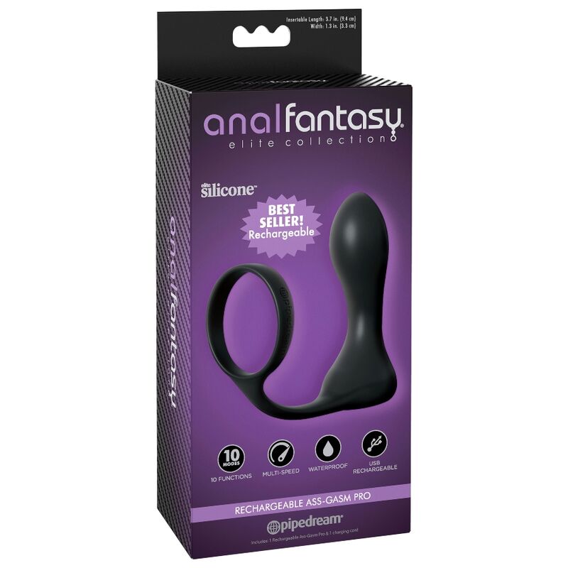 Plug Anale Vibrante Ricaricabile Anal Fantasy Elite Ass-Gasm Pro